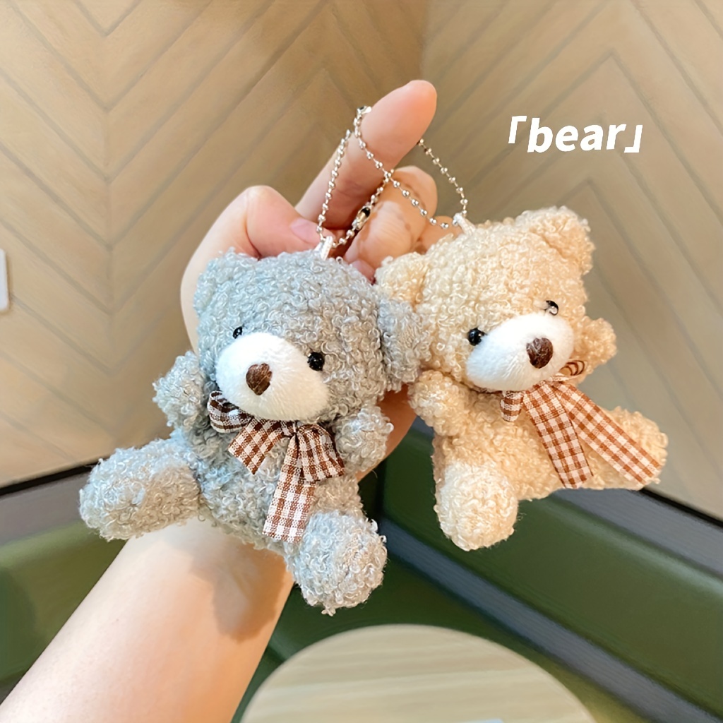 Cartoon Glass Bear Keychain, Cute Creative Resin Doll, Men And Women Couple  School Bag Key Chain, Pendant Small Gift, Keyring Packs, Bag Pendants,  Backpack Charms, Birthday Gifts, Party Favors, Holiday Gifts, Children's