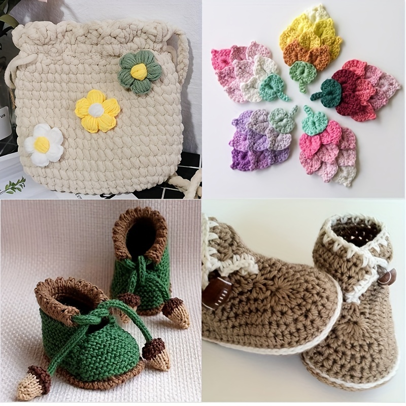 14pcs Crochet Hooks Ergonomic Handle Lightweight Durable Knitting Supplies  For Mothers Girls