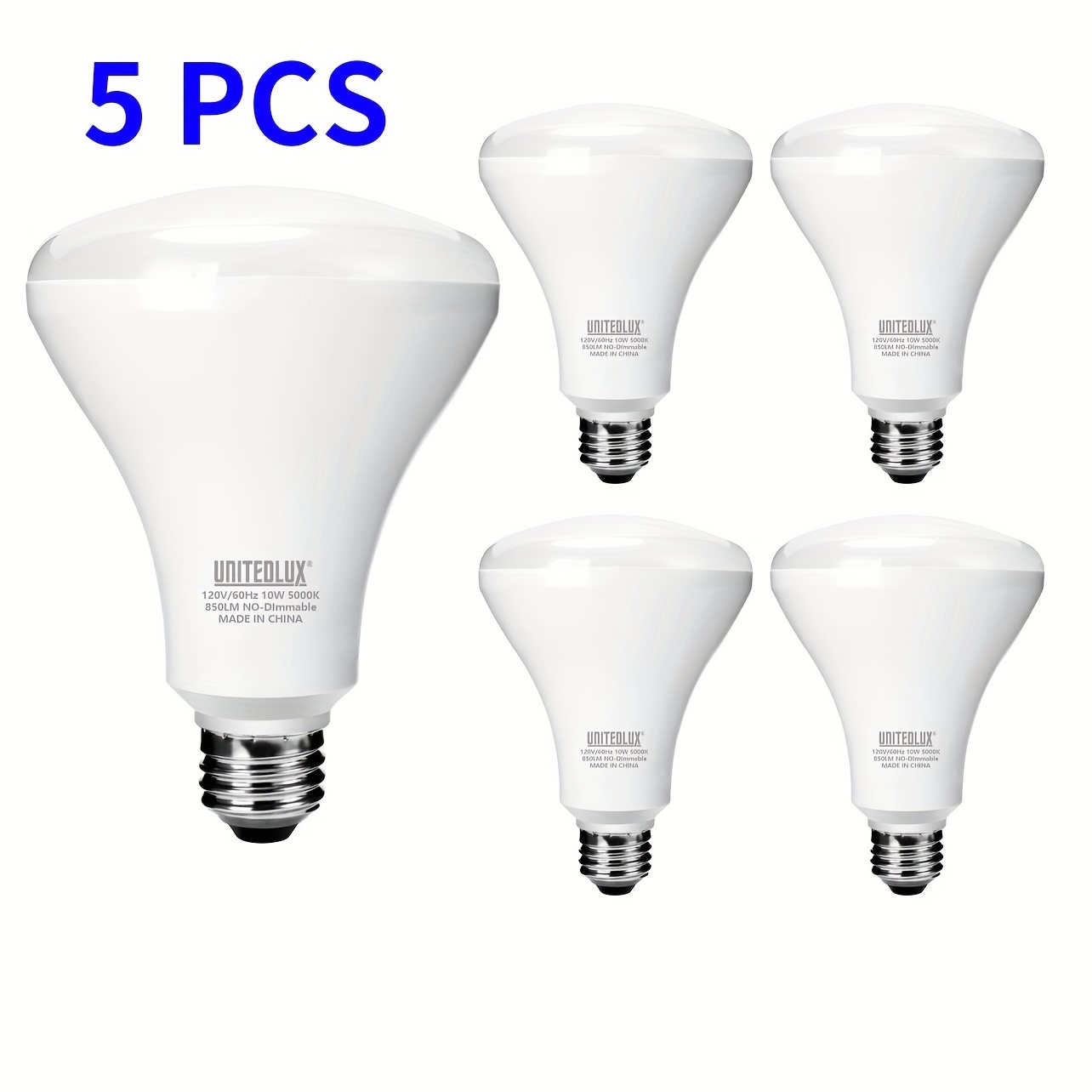 Bombilla LED de 12 V, equivalente a 100 W, luz blanca diurna 5000 K, 13 W  1200 lúmenes, 12 voltios CA/CC, base E26 no regulable, bombillas de bajo
