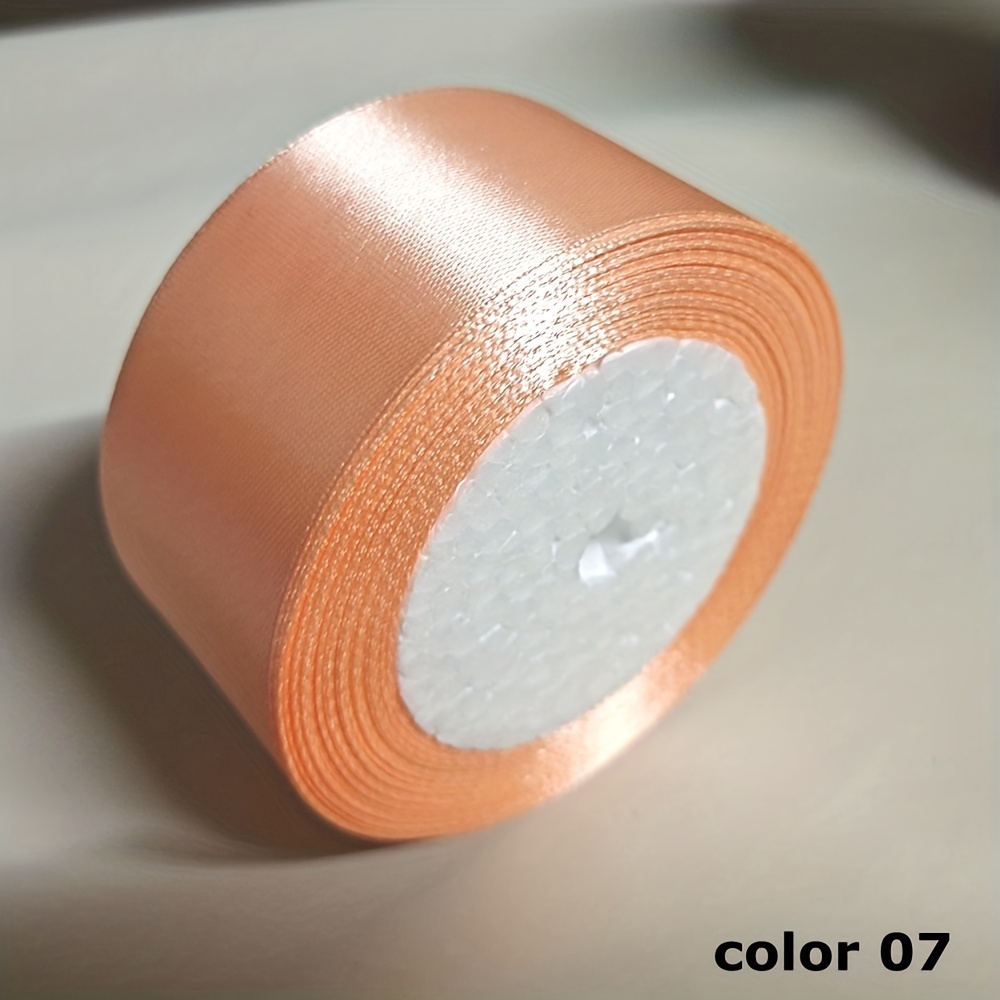 Supla Rollo de cinta de satén de seda de 16 colores de 400 yardas de 2/5  pulgadas de ancho, 25 yardas/rollo, 16 rollos, cinta de satén para adornar