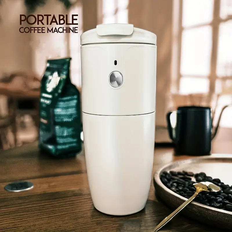 Portable Mini Espresso Machine,Electric USB Handheld Coffee Grinder  Portable Coffee Maker USB Charging Stainless Steel And Coffee Machine For  Outdoor