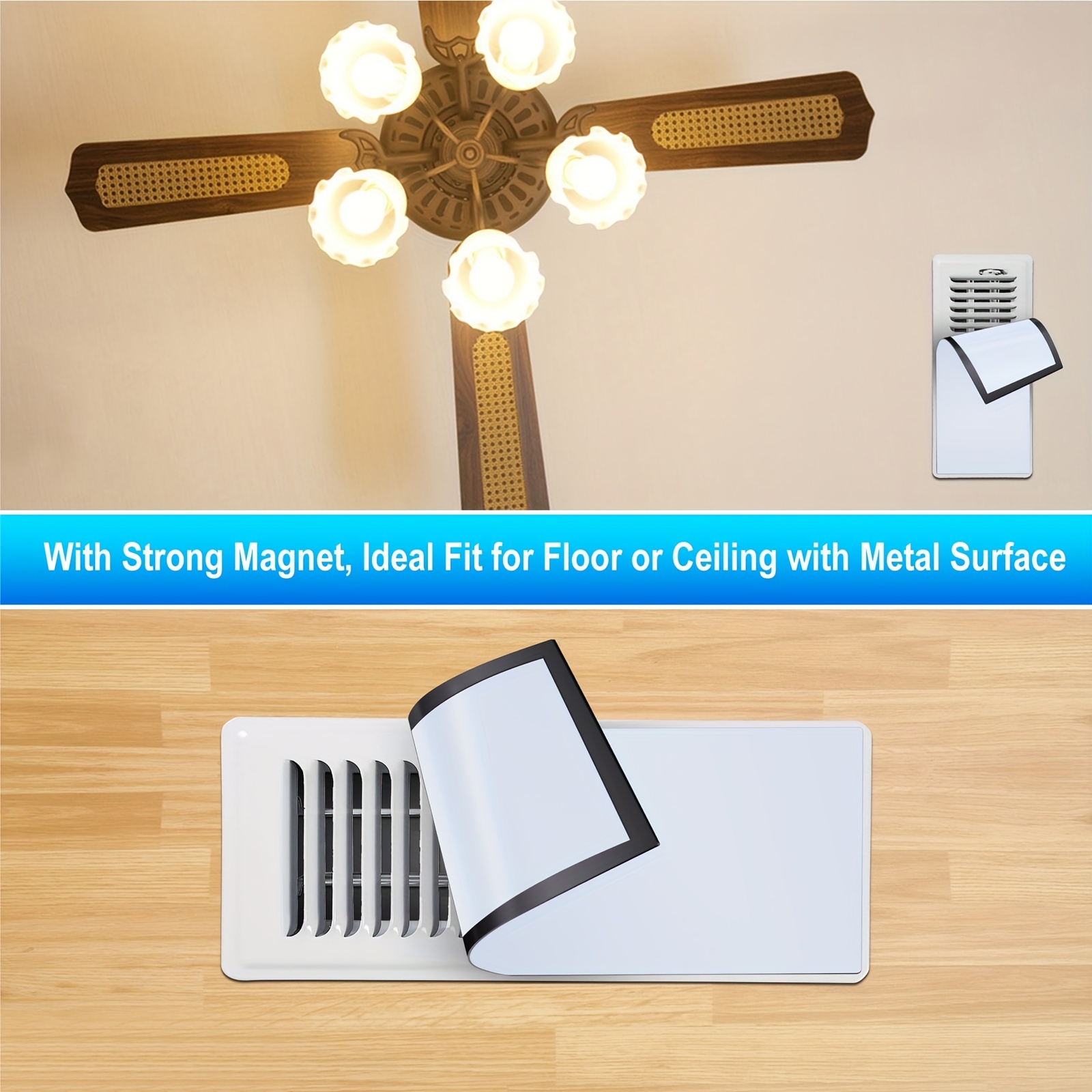 Magnetic Vent Cover Compatible For Rv,home Floor,ceiling,wall
