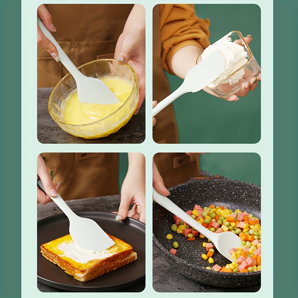 Small Size Silicone Spatula Set For Baking, Including Scraper, Cream &  Butter Spatula, Suitable For Cake Making
