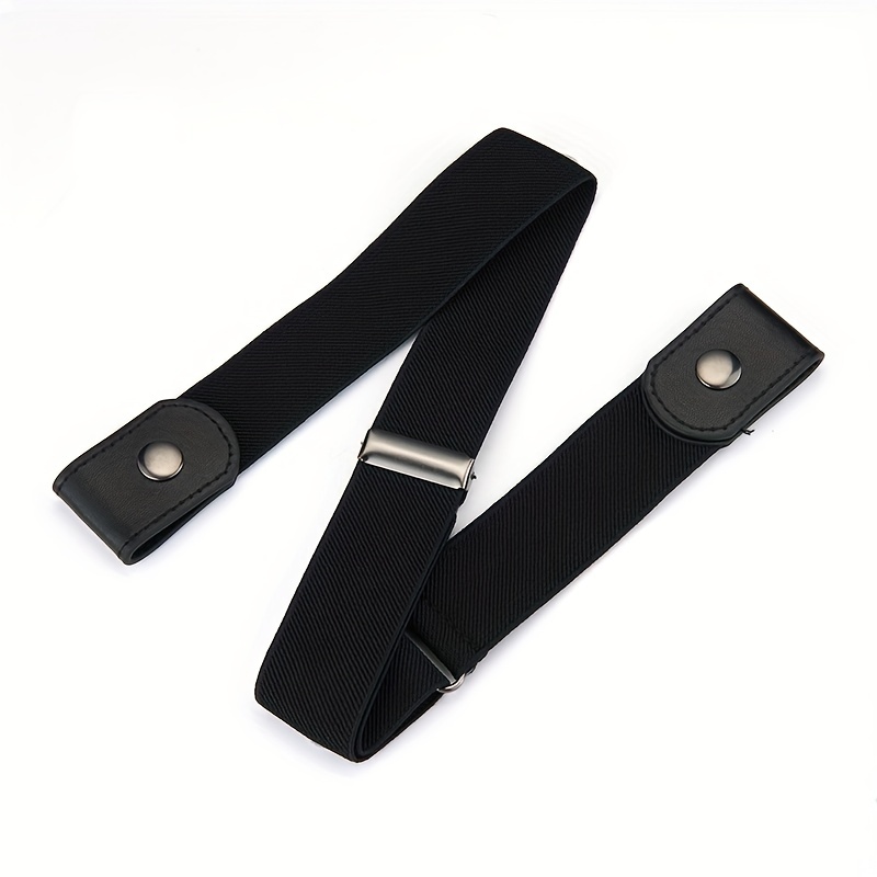4pcs Elastic Stretch Belts No Buckle Set