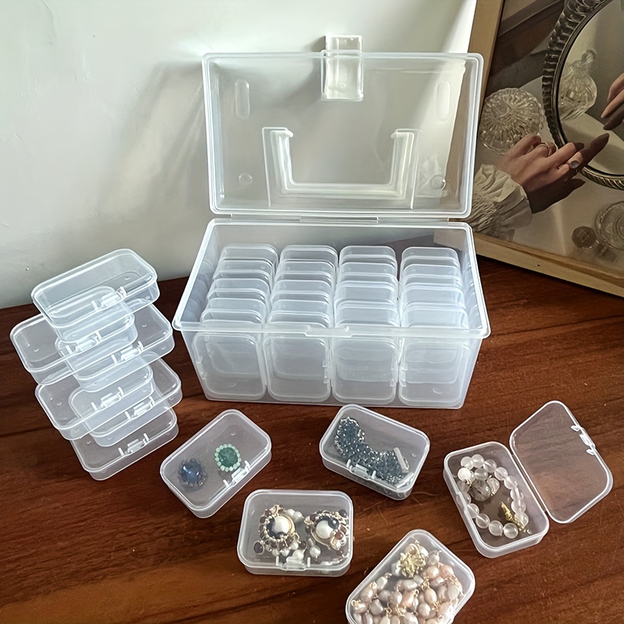 Plastic Clear Storage Box, Multifunctional Small Storage Case With