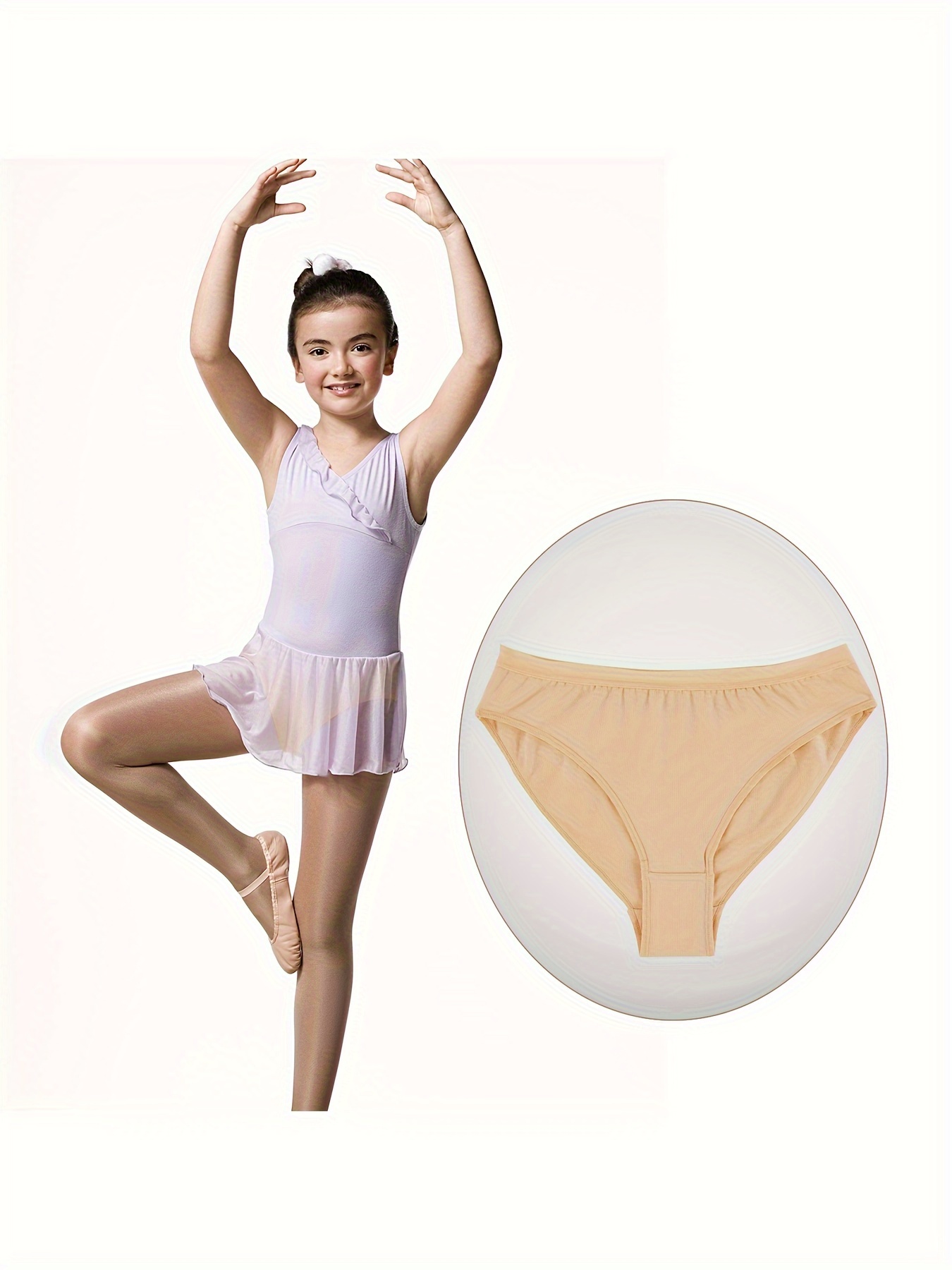 Girl Dance Underwear Professional Nude Ballet Briefs Underwear Skin Cotton  Spandex Gymnastics Aerobics Ballet Pants For Dancing - Price history &  Review, AliExpress Seller - BAZZERY Garments Store