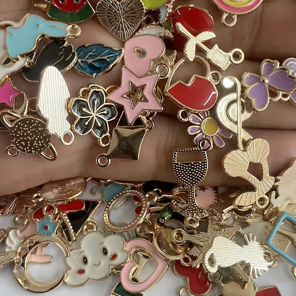 30PCS bulk necklaces alloy charm pendants Charms for Bracelets