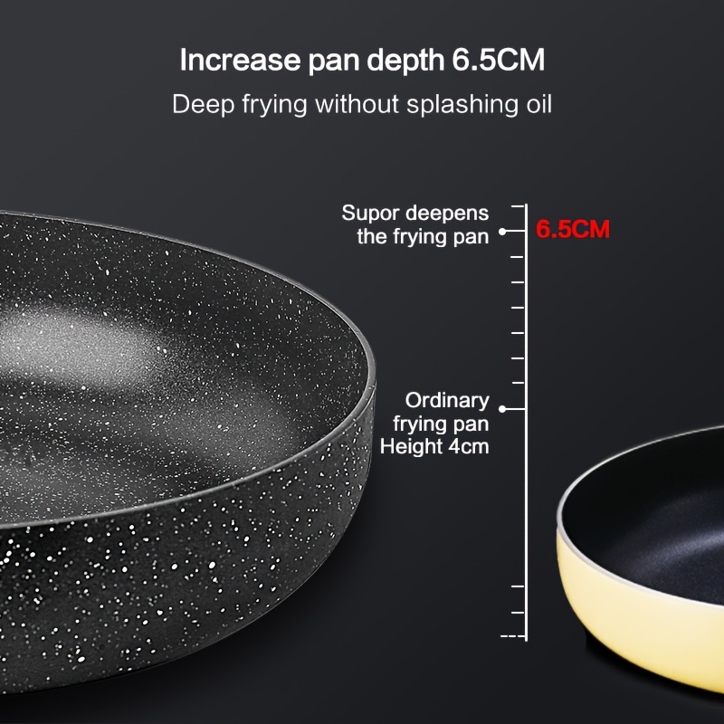 Supor Frying Pan Double Sided Star Stone Pan Cooking Pot - Temu