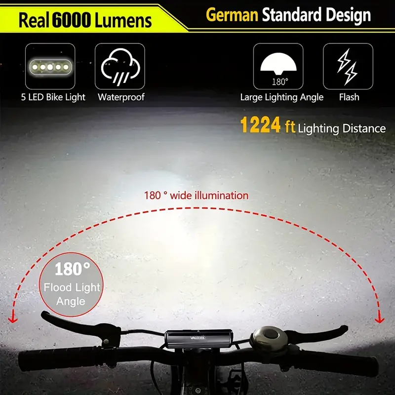 Luces Para Bicicleta 6000 Lumens