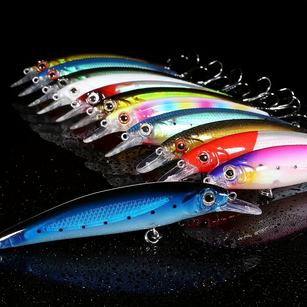 Squidgetsversatile Squid Jig Lure Set 14pcs - Luminous 10cm 9g For All  Fishing Types