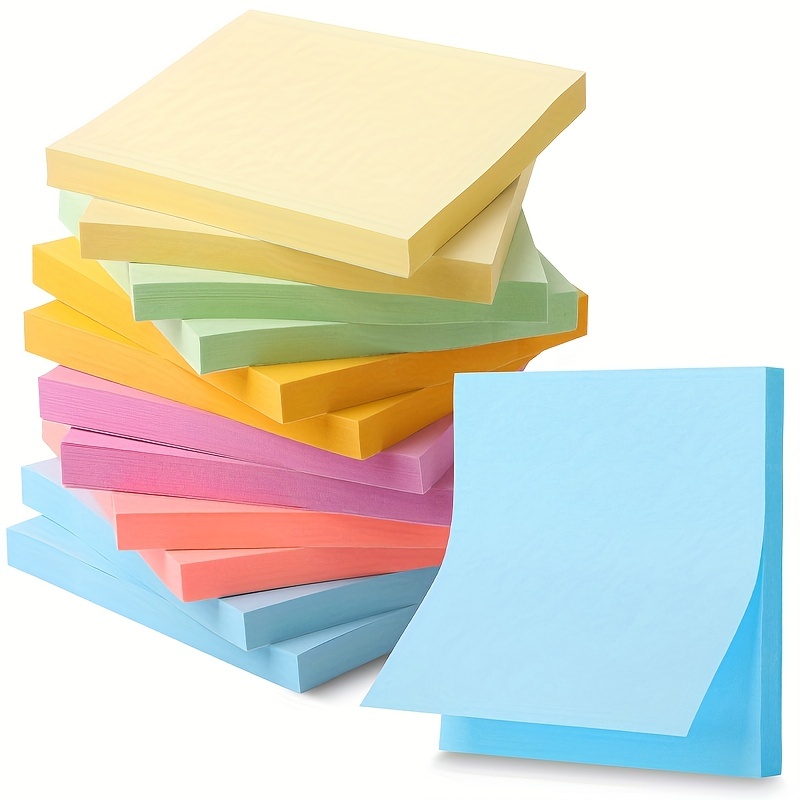 8 Pads Of Sticky Notes Pastel Colors Sticky Notes Easy To - Temu