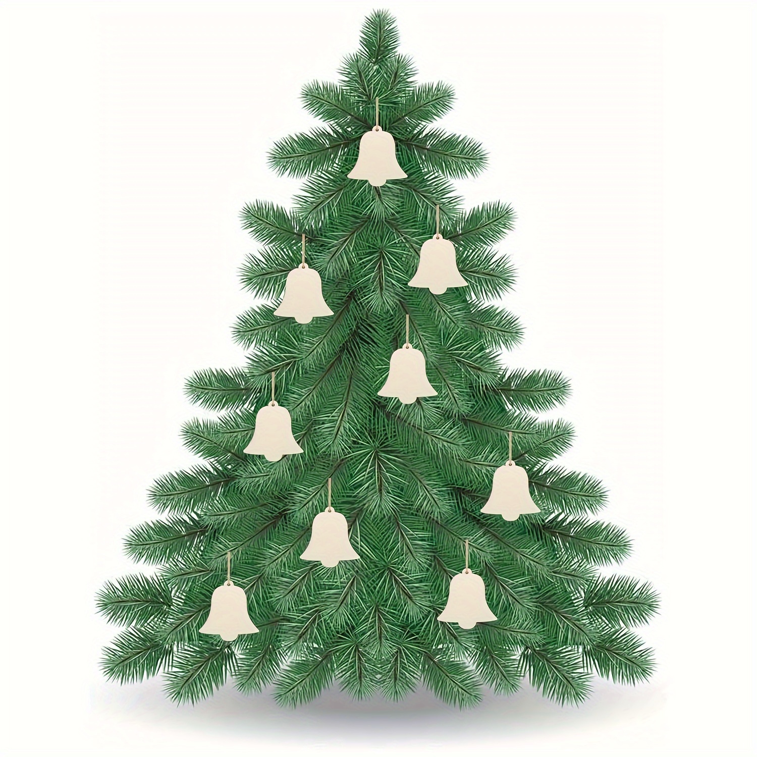 Bell Wood Diy Crafts Cutouts Blank Wooden Christmas Bell - Temu