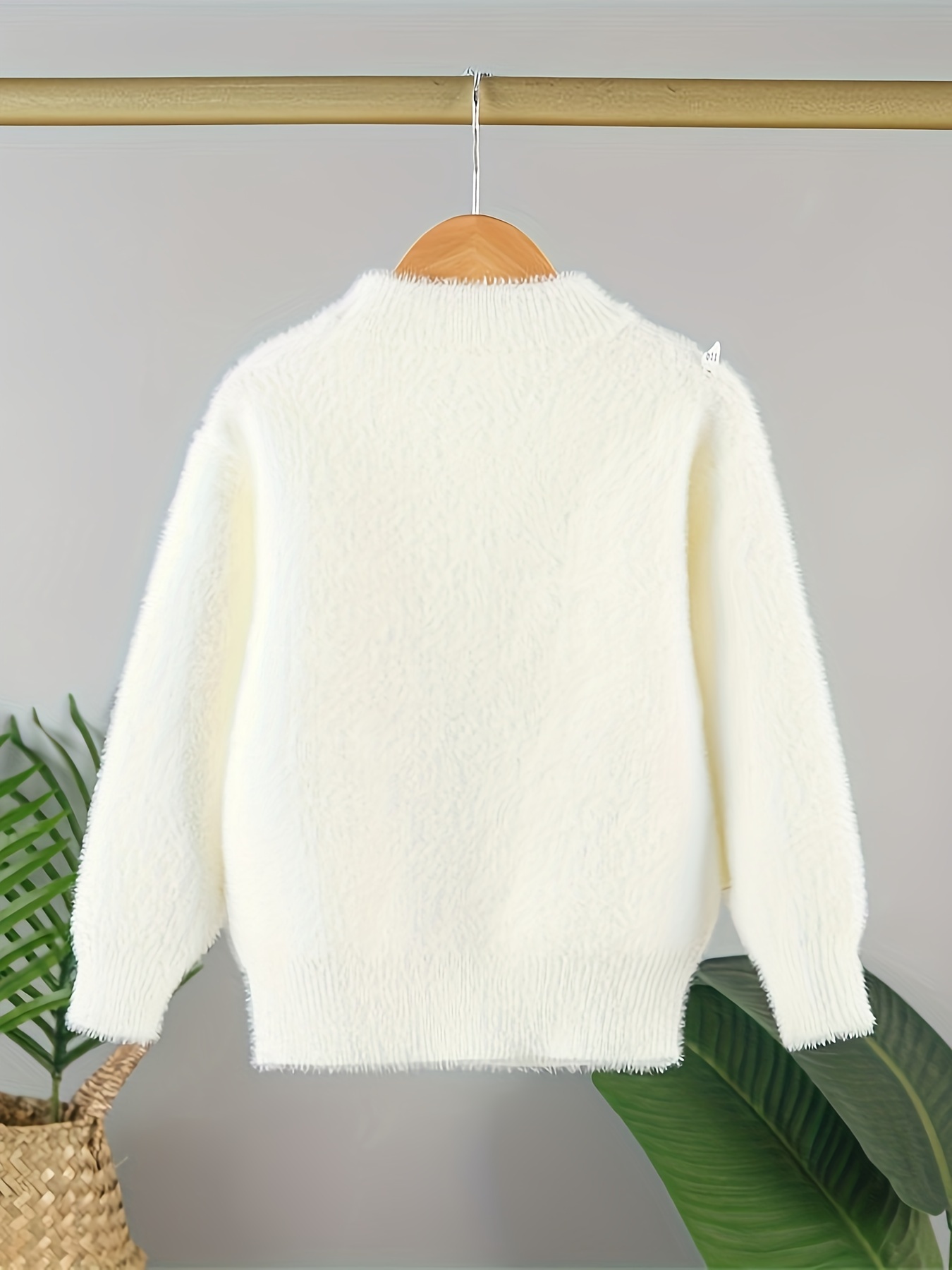 Little girls shop white sweater