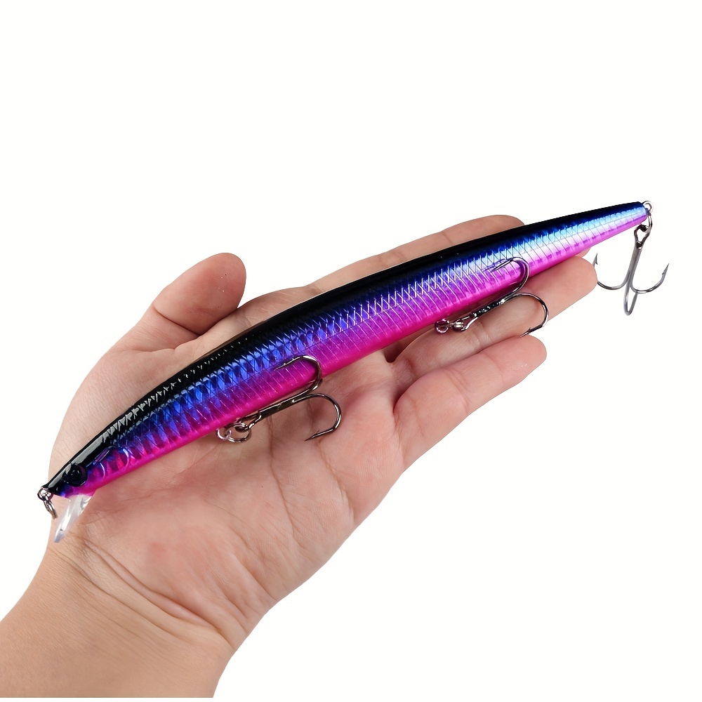 10PCS 7.09inch 24g Minnow Fishing Lure, Laser Crankbait, Hard Artificial  Bait, Plastic Big * Fish Lures, Sea Fishing Bait