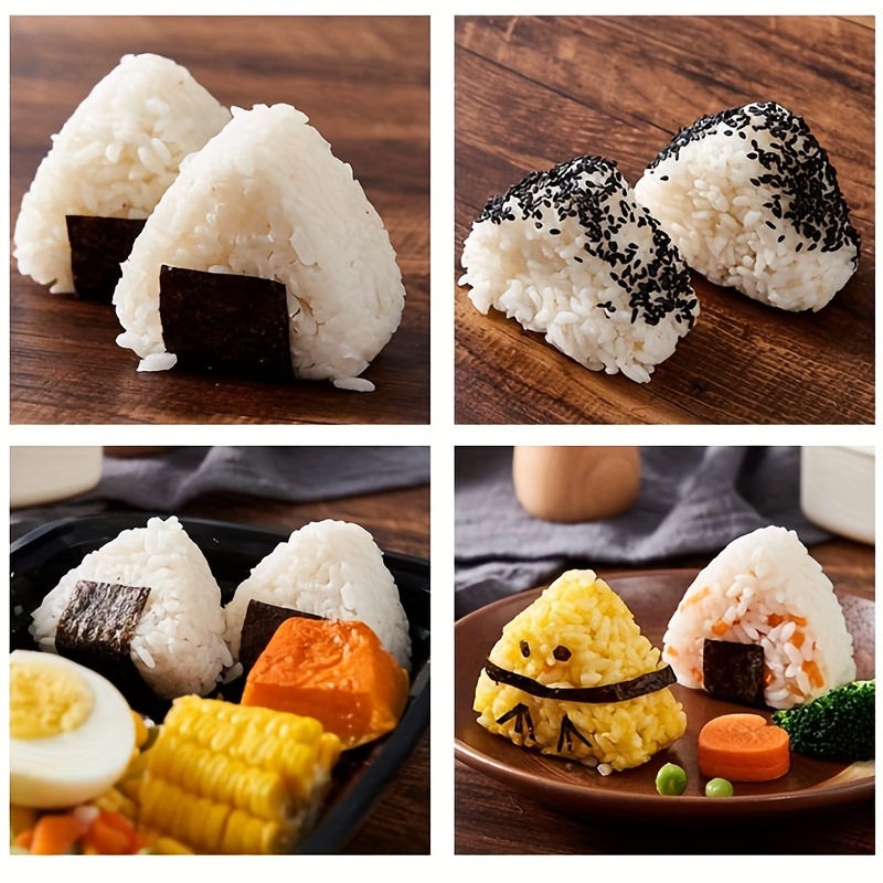 DIY Sushi Mold Onigiri Rice Ball Food Press Triangular Sushi Maker Mold  Japanese Bento Seaweed Sushi Rice Ball Mold Kitchen Tool