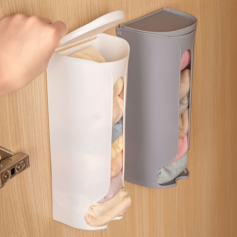 1pc Kitchen Garbage Bag Storage Box, Wall-mounted Storage Box For  Underwear, Socks And Bras