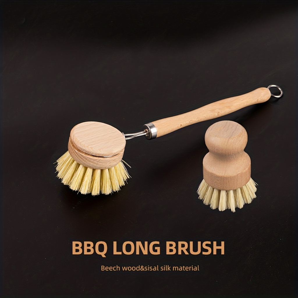 Brush Washing Dishes Wood, Sisal Dish Washing Brush
