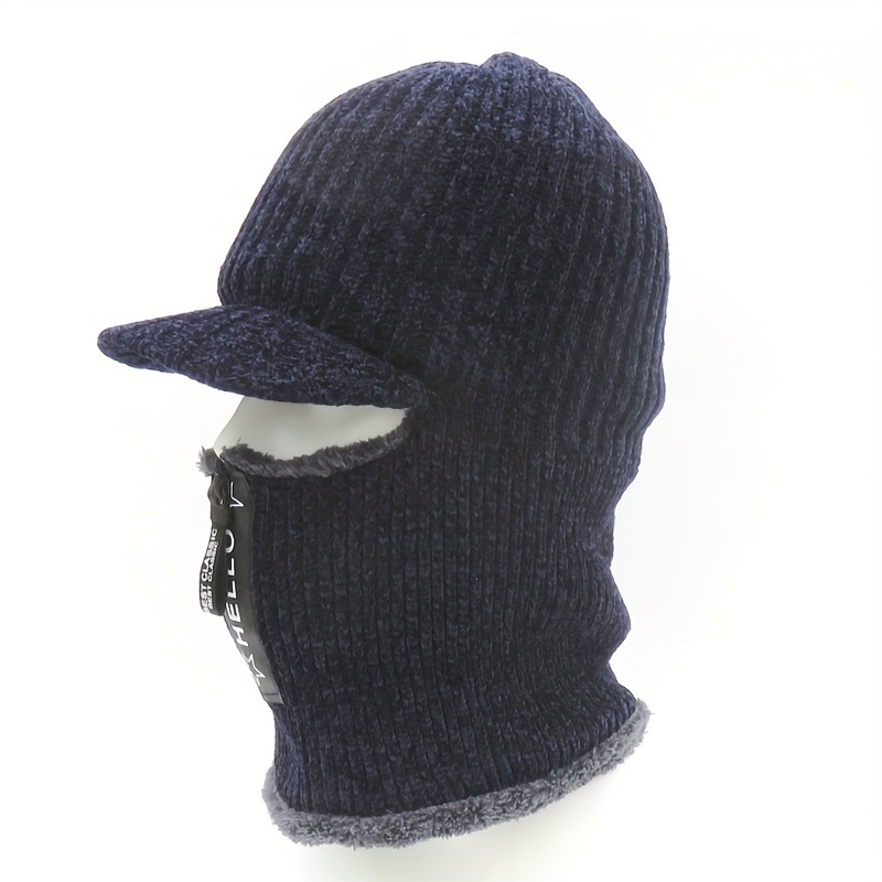 Coldproof Windproof Warm Hat Winter Zipper Fishing Balaclava Hat
