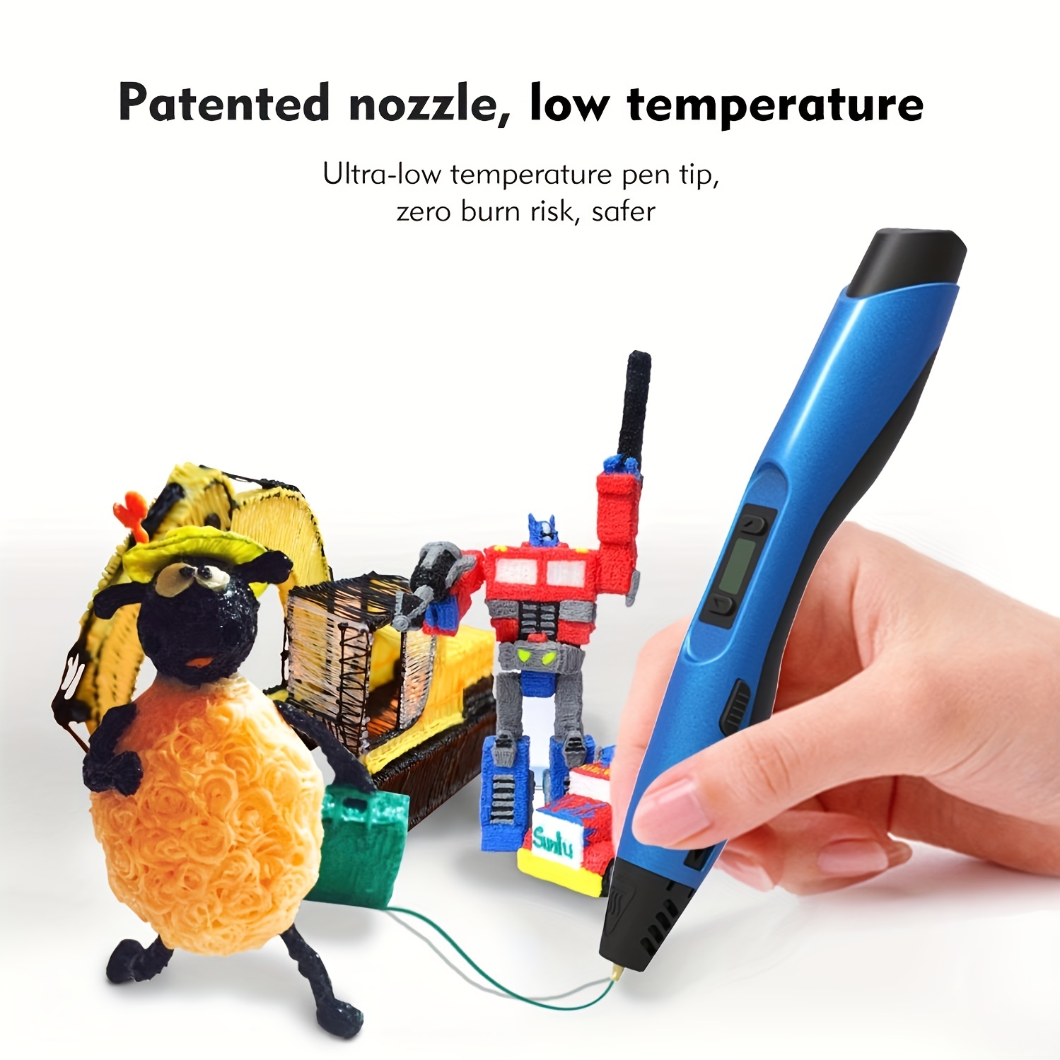 3d Pen Abs Pcl And Pla Compatible 3d Printing - Temu