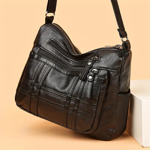 Retro Style Crossbody Bag Large Capacity Shoulder Bag Womens Multi ...