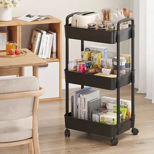 Carrito organizador de bebé con ruedas, estante de almacenamiento de  aperitivos, sistema de almacenamiento extraíble Simple