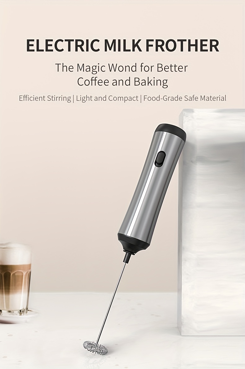 Stainless Steel Charging Milk Frother Electric Cream Frother - Temu