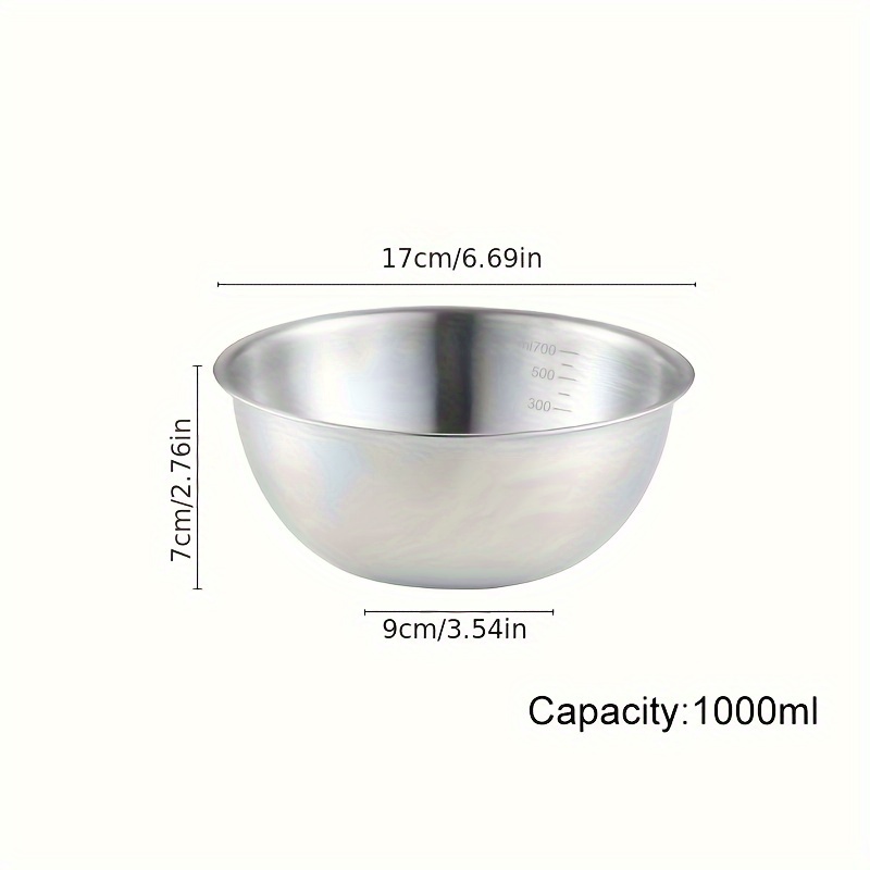 Space saving Stainless Steel Mixing Bowl Set Nesting - Temu