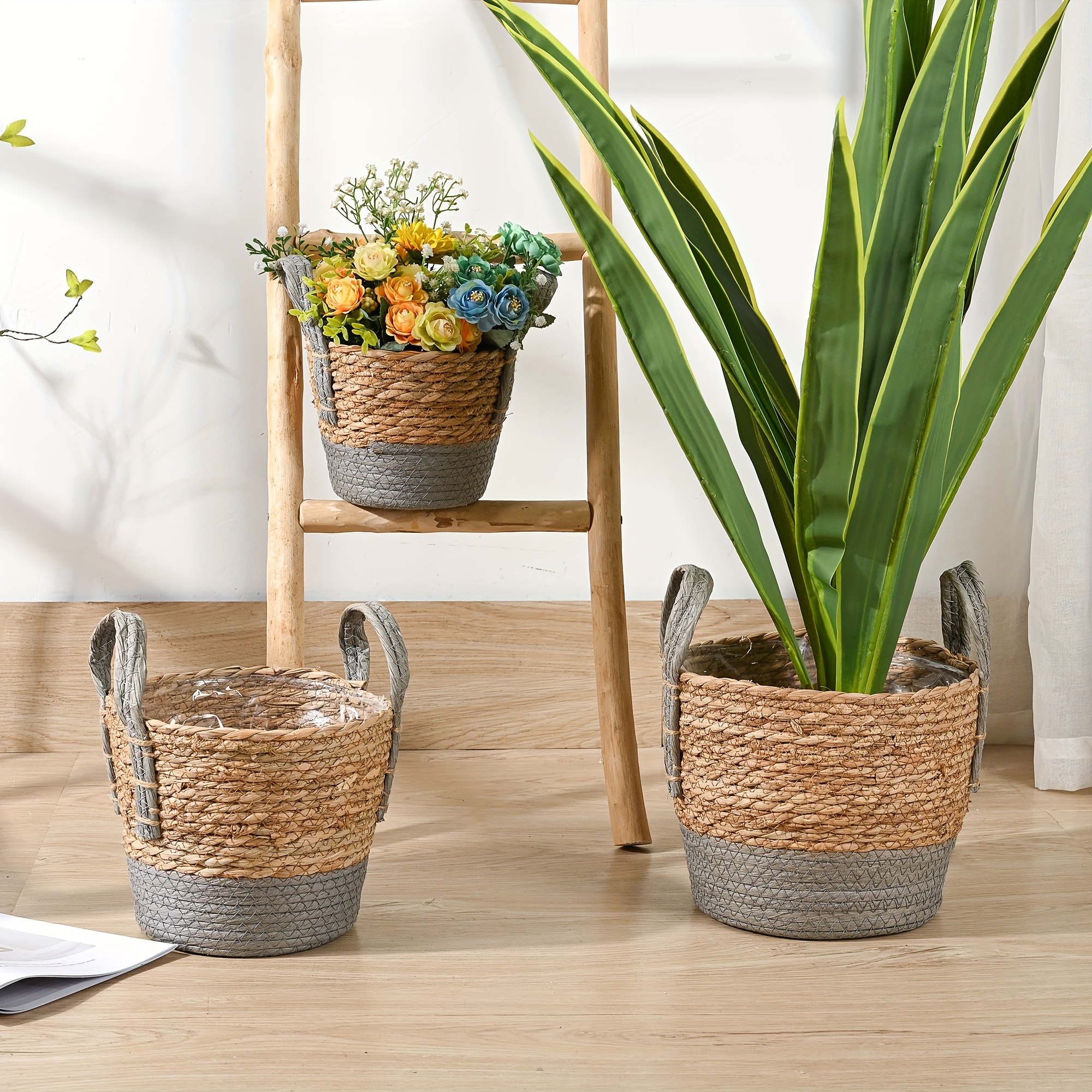 Hand-woven Storage Basket, Home Decor Storage Basket, Baskets For Organizing  Wicker Baskets Storage Baskets Woven Basket Storage Bin Basket Baskets For  Shelves - Temu