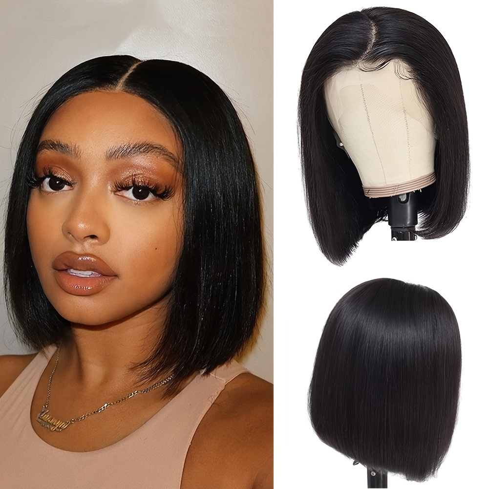 Bob Wig Human Hair 13x4x1 Lace Front Wigs Human Hair Short - Temu ...