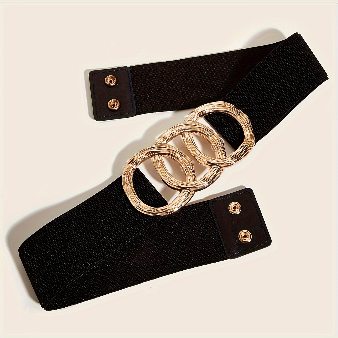 Women slim decor vintage cinch dress belt buckle waistband fashion elastic  decor stretch wide belt 