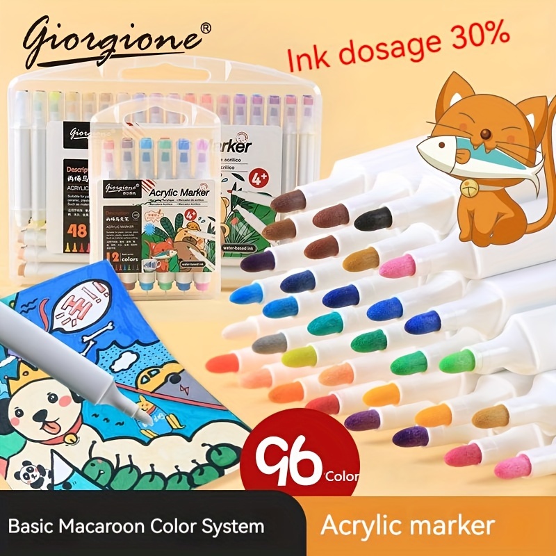Giorgione Acrylic Marker Pens Waterproof Quick drying Ink - Temu