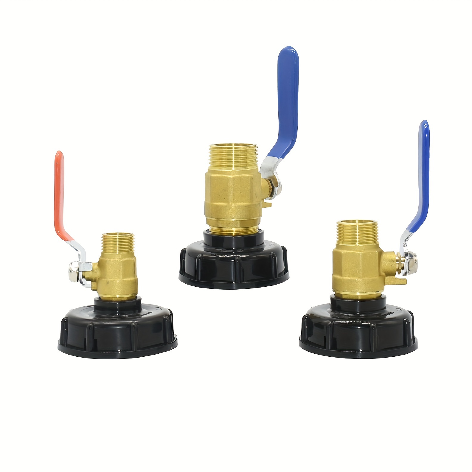 

1pc 1000 Liter Ibc Tank Adapter Valve S60 To 1/2" 3/4" 1in Thread Connector Brass Tap Rainwater Collection Bucket Connector Tank Valve Fitting