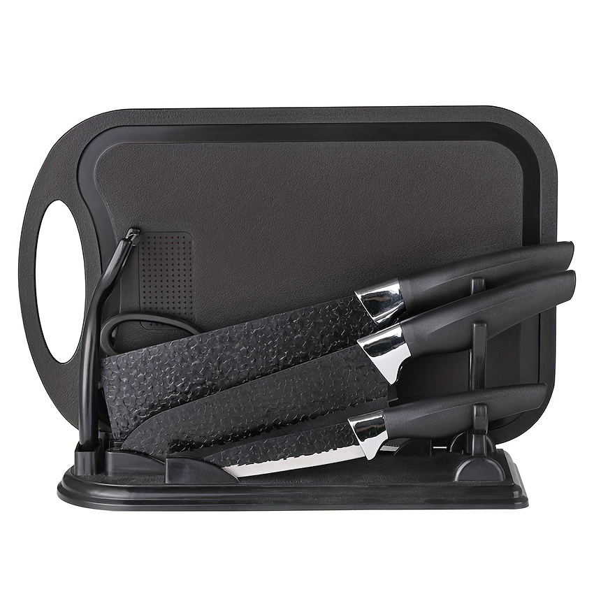 3pcs, Kichen Knife Set, 7in Meat Cleaver, 7in Santoku Knife And 4.5in  Paring Knife, Kitchen Gadgets, Kitchen Accessories