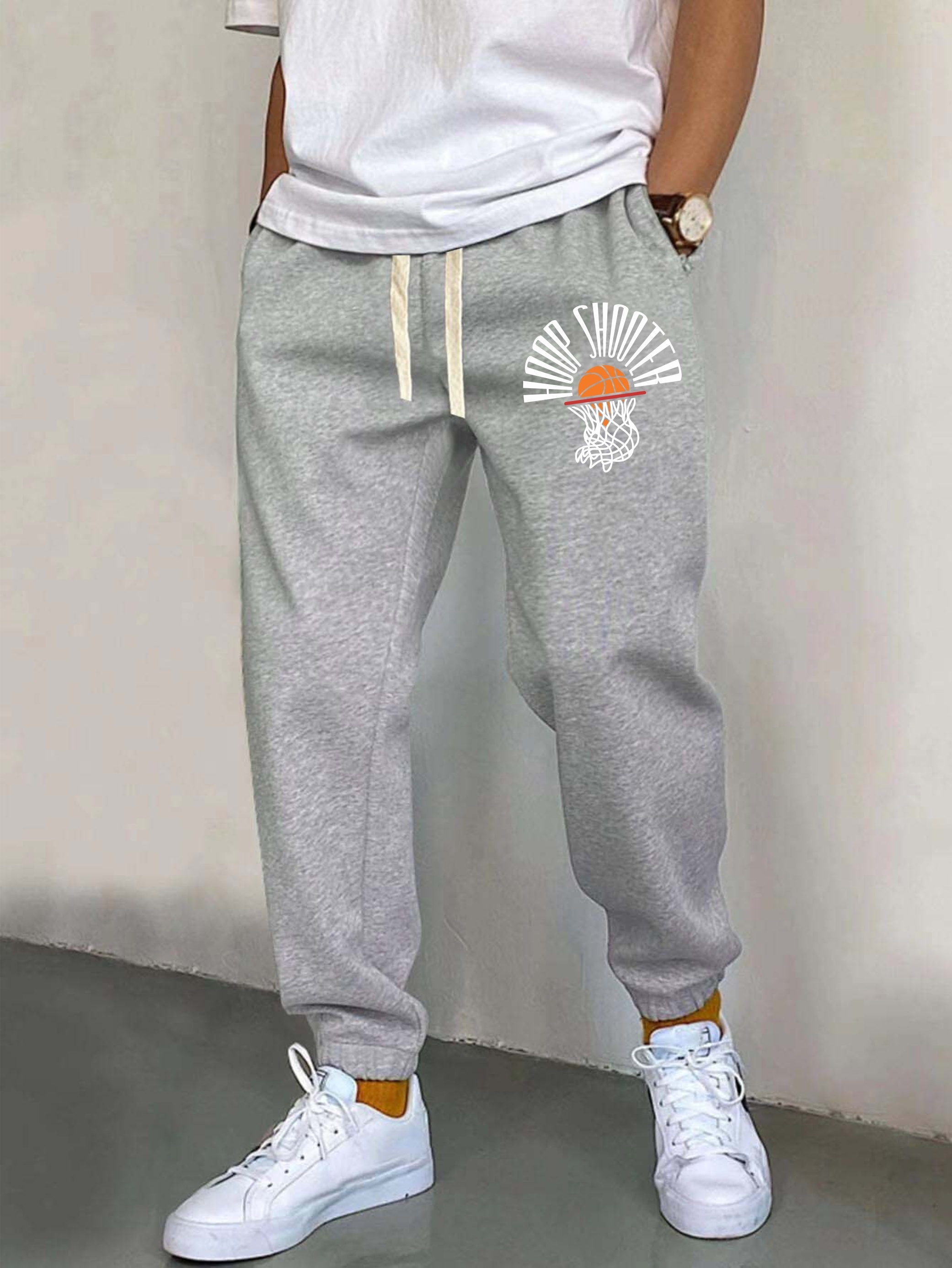 Retro Sweatpants Men's Sports Casual Shorts Summer Five Trousers Loose  Casual Trousers