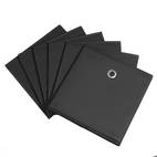 pack de 6 boîtes de rangement en tissu noir avec couvercles - organisateurs empilables , et lorganisation du placard - & de place, organisateurs de placard et conteneurs, au contenu , paniers et pour organisation à domicile