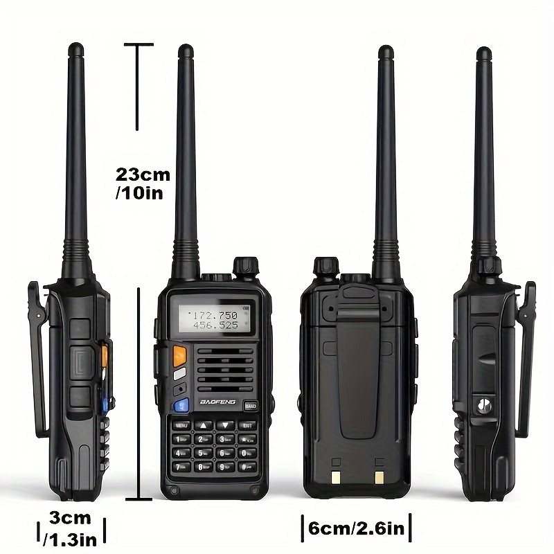 Baofeng Radio UV-5R Upgrade 8W Ham Radio Handheld UV-S9 Plus Two Way Radio  Long Range Portable Walkie Talkies with USB Charger Cable