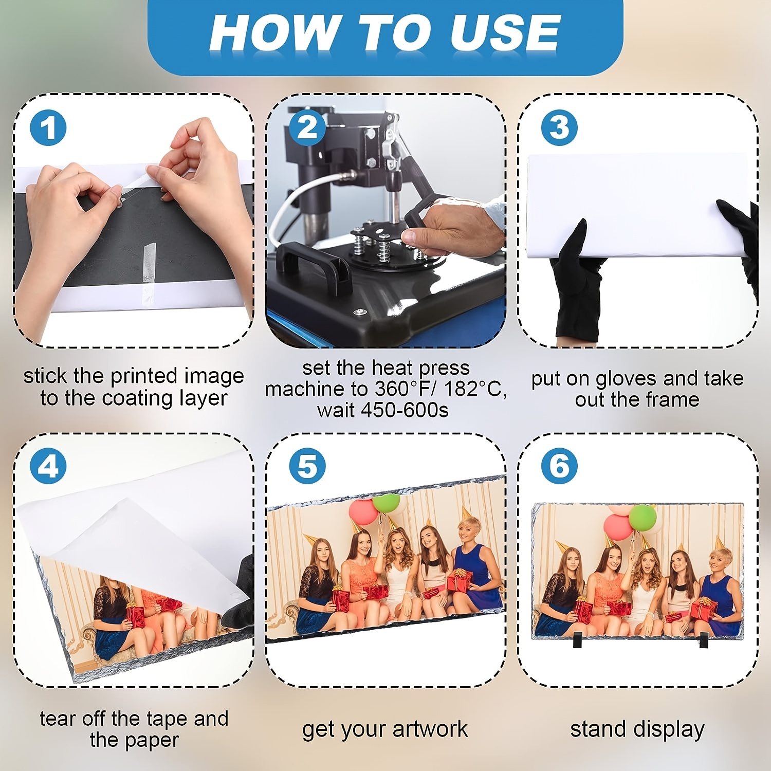How To Transfer A Photo To Sublimation Slate Blanks - Jennifer Maker