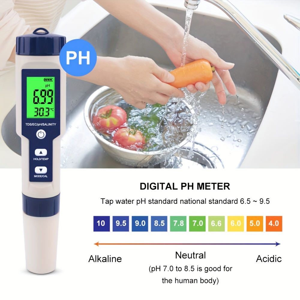 Détecteur de qualité de l'eau Stylo de test de pH multifonctionnel