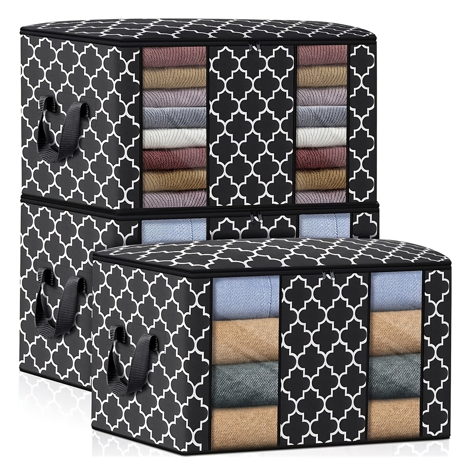 Large Storage Bags Closet Organizers And Storage Foldable - Temu