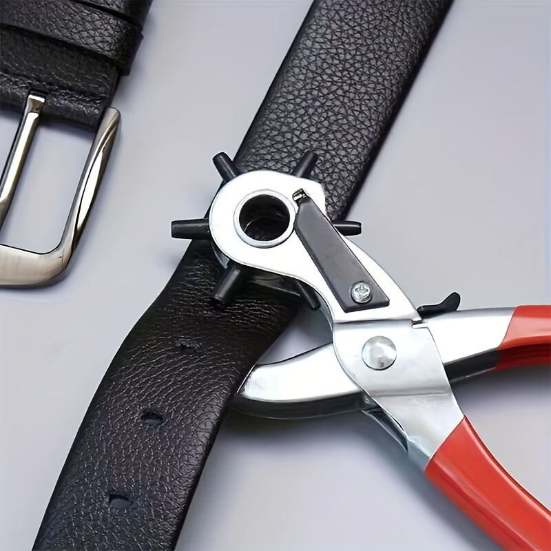 AIRAJ Belt Punch Pliers Leather Belt Hole Eyelet Puncher Revolve Sewing  Machine Bag Tool Watchband Strap Hand Tools