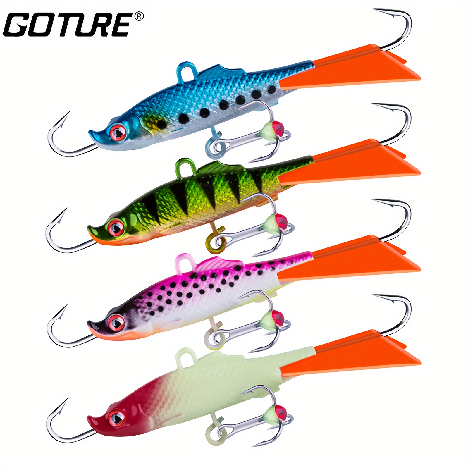 Goture 1pc Luminous Ice Fishing Jigs Tungsten Crappie Jigs With 3d Eyes And  Treble Hook For Walleye Perch Bass Panfish Pike Sunfish Bluegill Saltwater  Freshwater, Shop On Temu And Start Saving