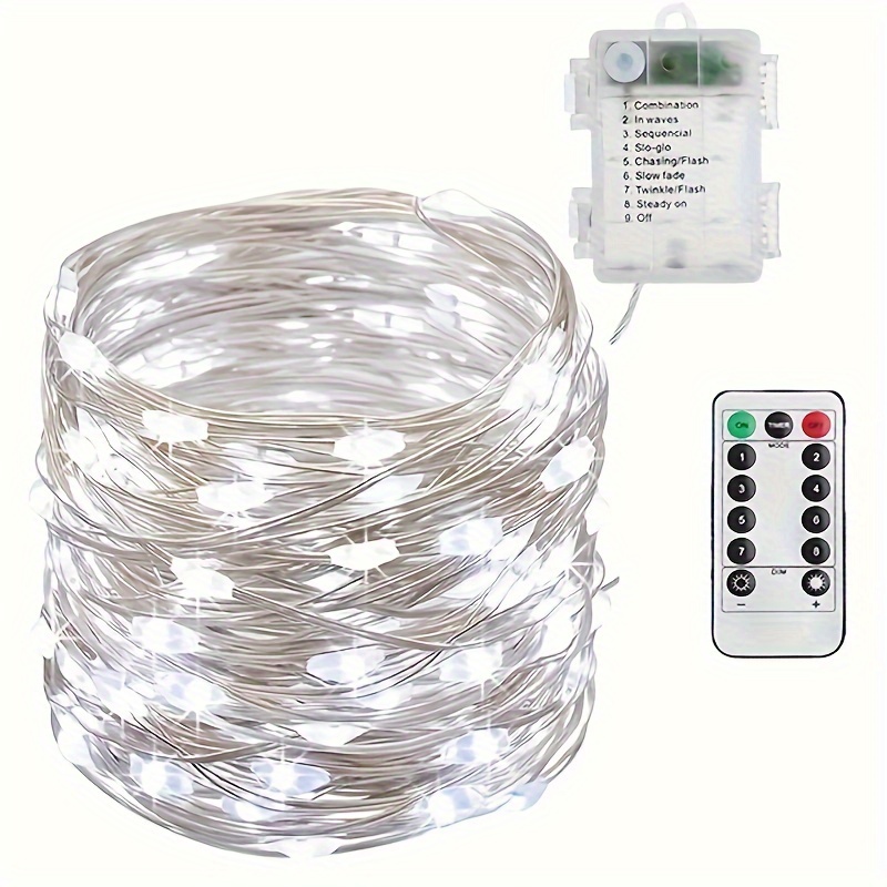 MCS-1452749: Guirlande lumineuse, 80 LED, fil d'argent, fonctionnant sur  batt chez reichelt elektronik