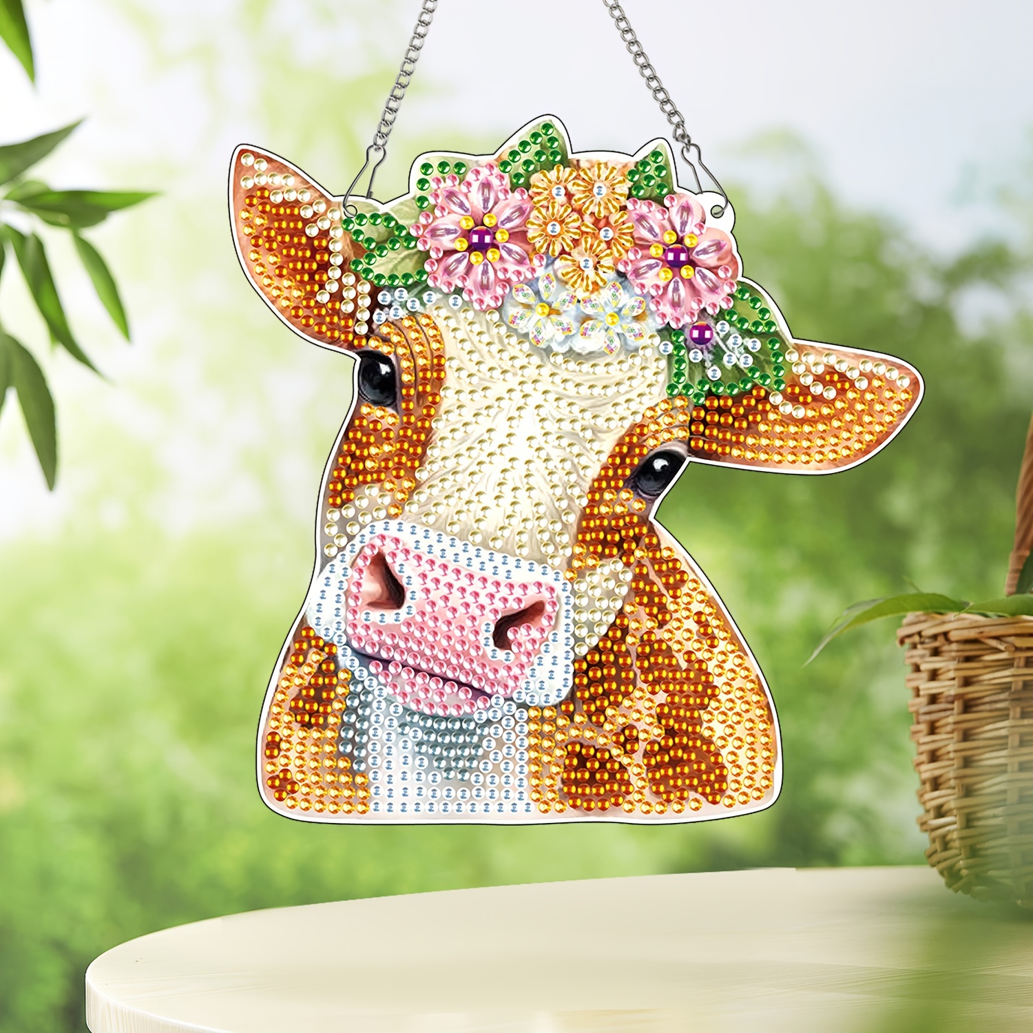 Diamond Painting Kits Hanging Pendant cow Diamond Art - Temu