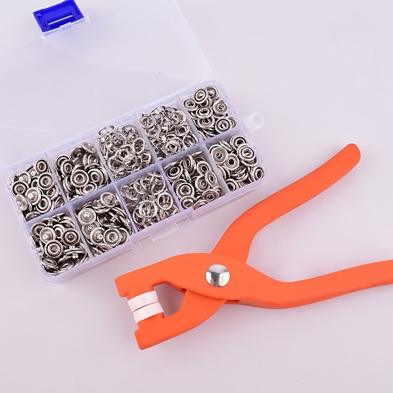 Five-prong Button Installation Tool Snap Tool Kit Metal Snap Ring Belt  Fastening Pliers Clamping Tool Kit For Garment Sewing