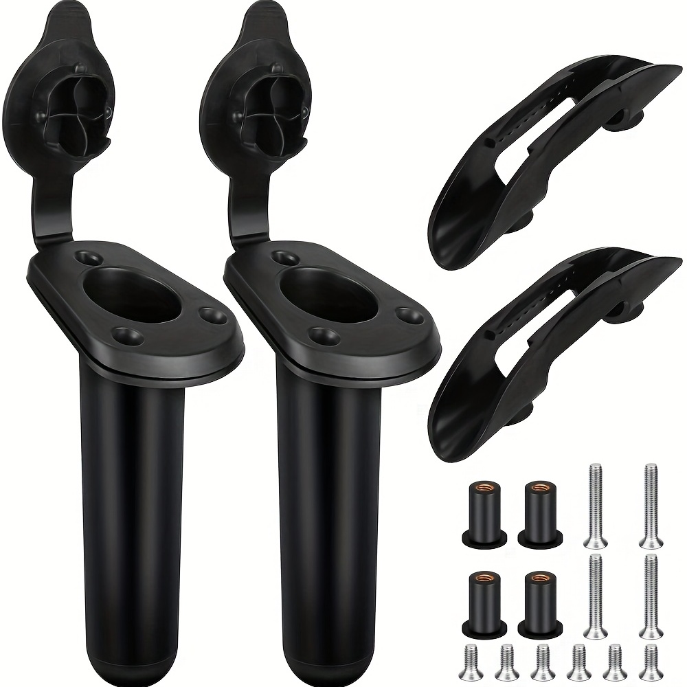 Convenient Kayak Fishing Rod Paddle Holder Clips Screws - Temu