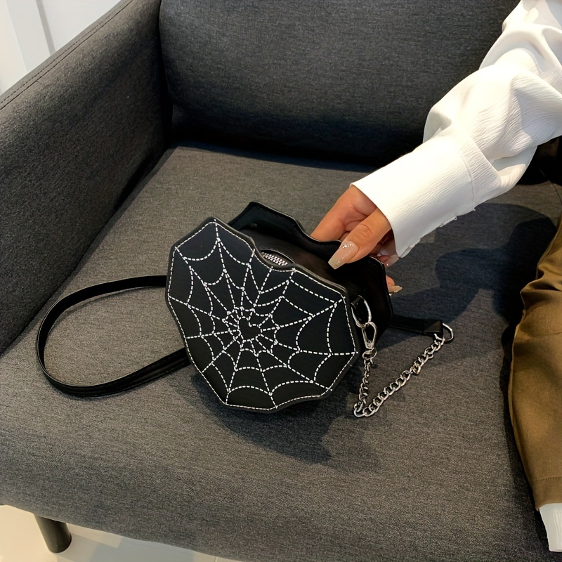 Halloween Spider Web Crossbody Bag