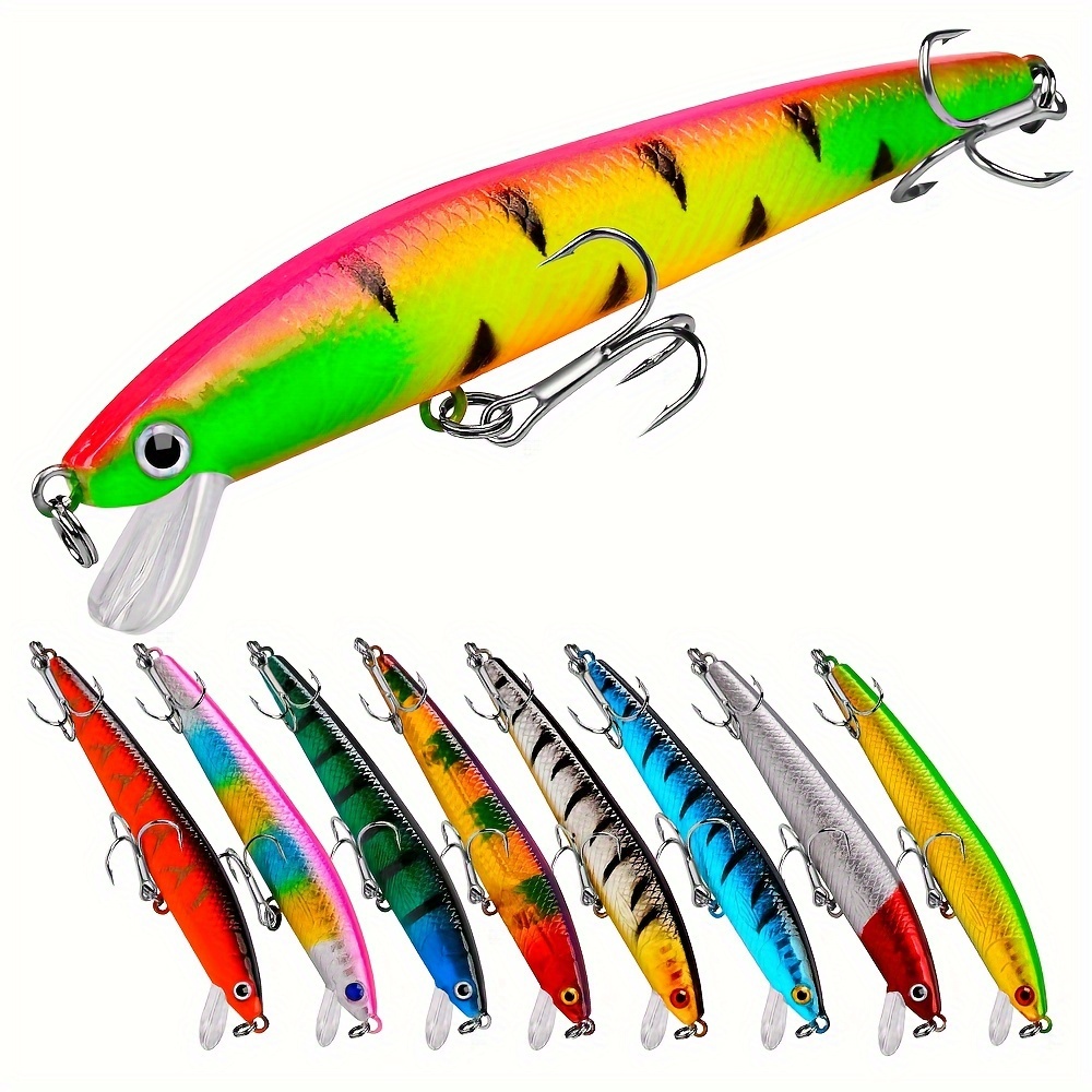 Artificial Hard Bait Floating Minnow Lure Fishing Tackle - Temu Canada