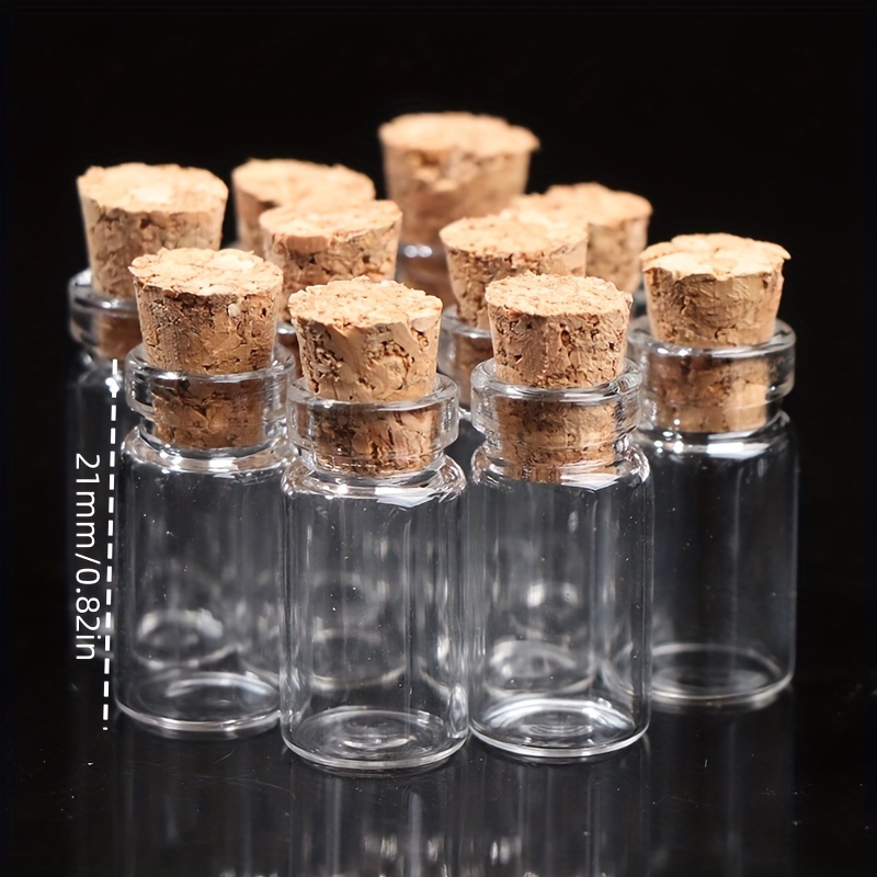 10 x Small Glass Bottles, Miniature Potion Bottle, Mini Glass Vials, Vial