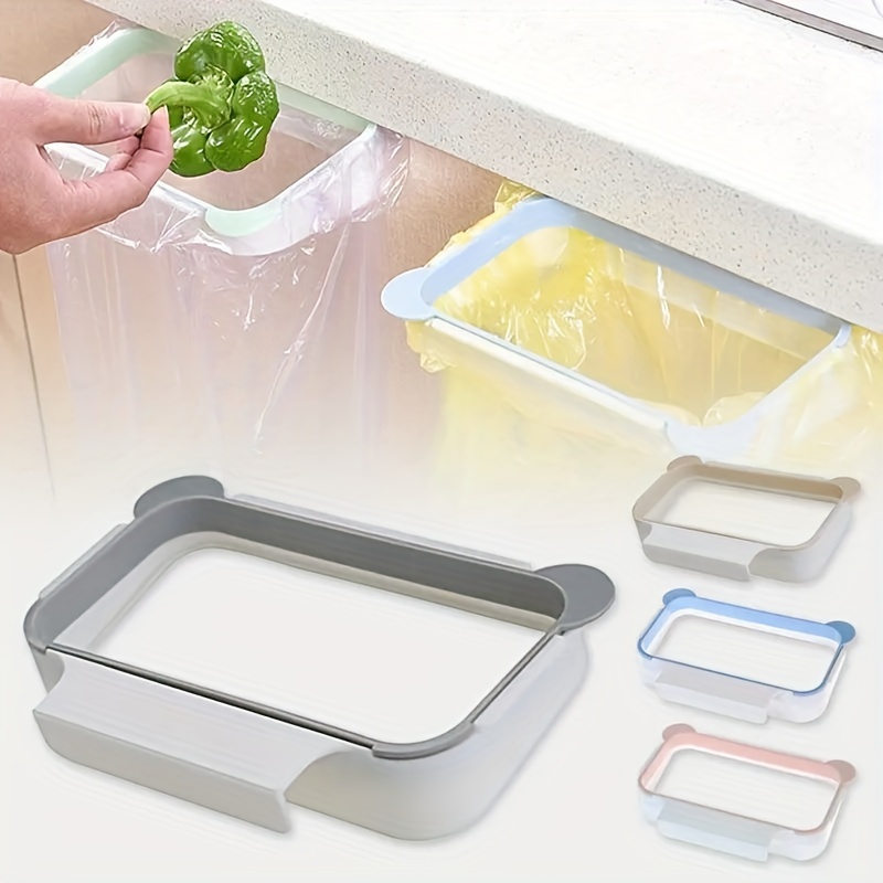 Portable Kitchen Trash Bag Holder Nailless Trash Can - Temu