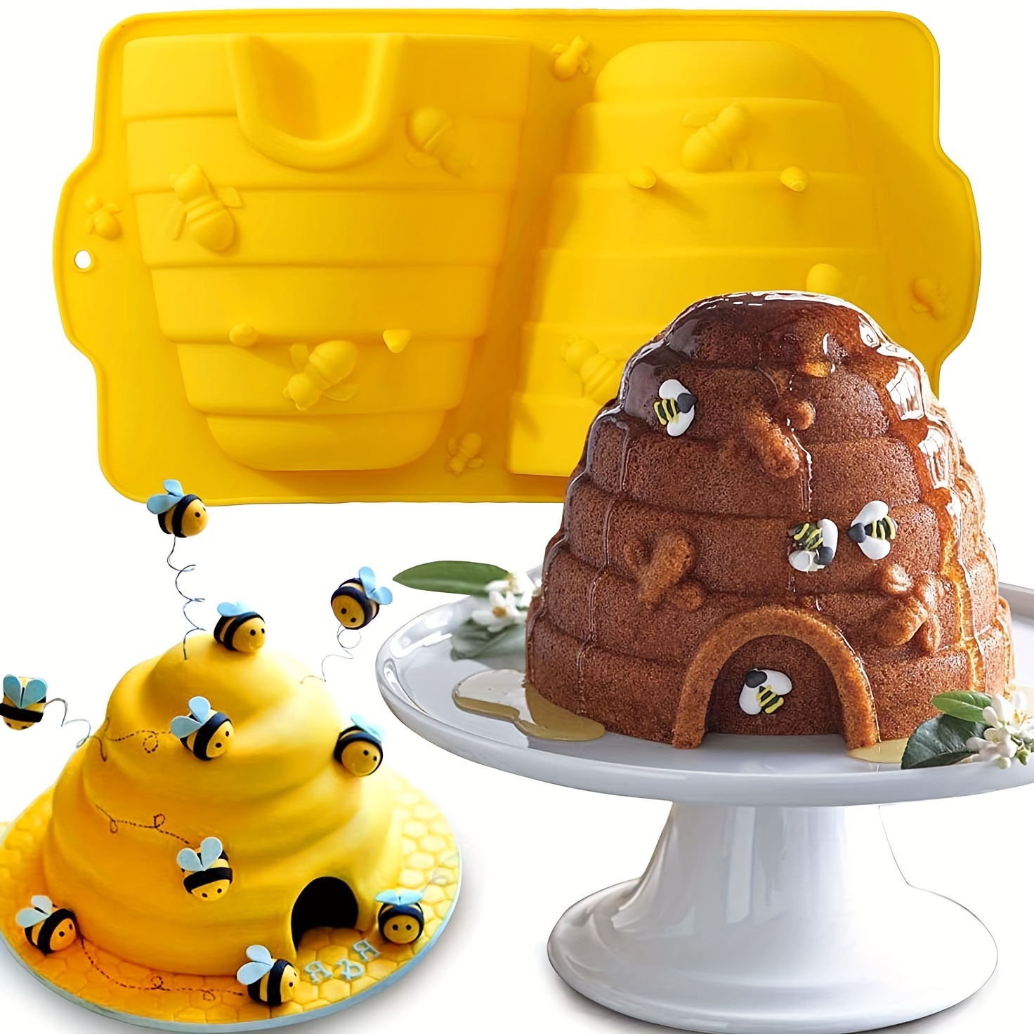 Beehive Silicone Cake Mold Beehive Cake Pan Non stick Pan - Temu